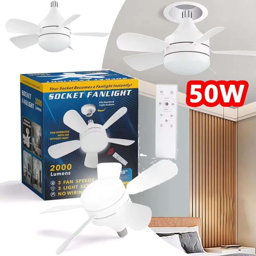 Ventilateur de plafond LED 50 W E27