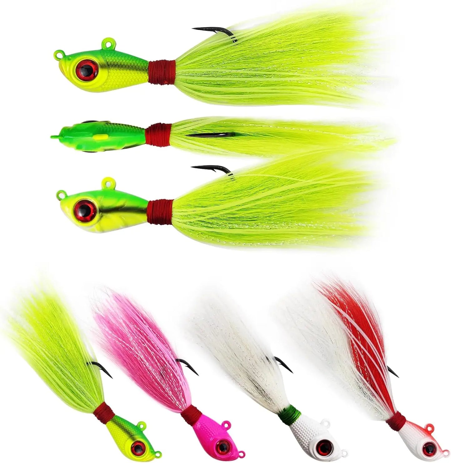 Leurre Bucktail avec Hameçon – L’Appât Idéal pour la Pêche au Thon