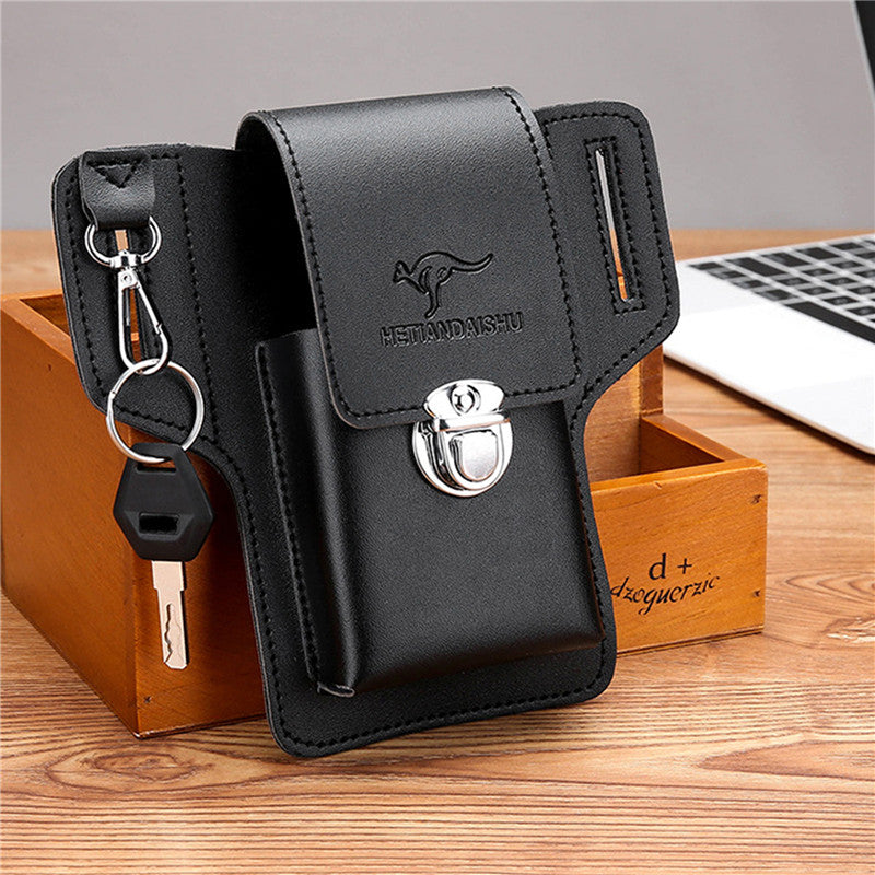 Porte-cartes de couleur unie pour homme, sac de téléphone portable, porte-monnaie de rue