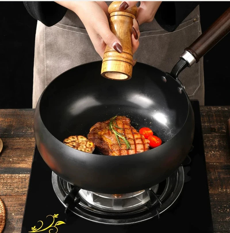 Casserole Artisan de la fonte non émaillée
