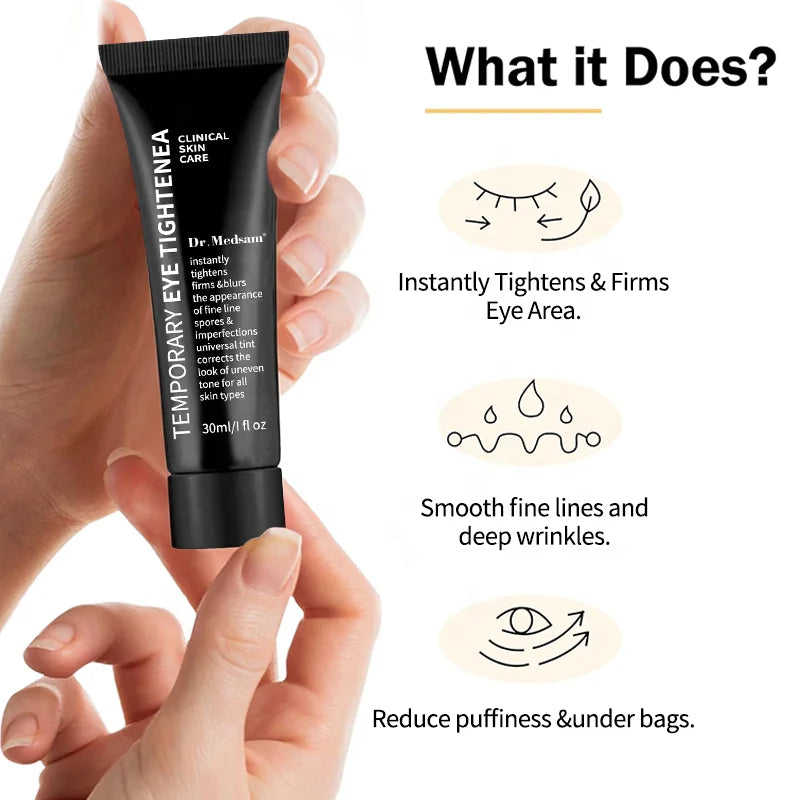 Crème contour des yeux anti-cernes, raffermissante instantanée, anti-rides