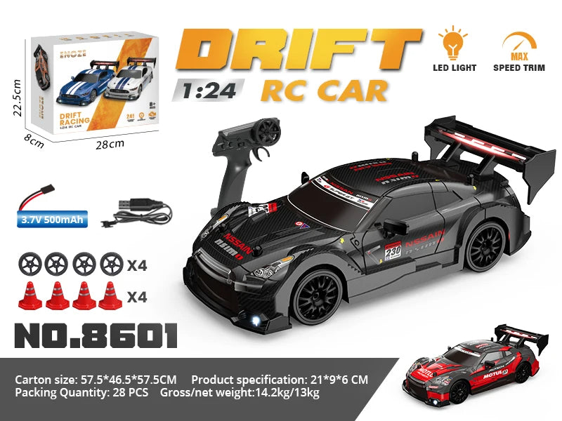 Voiture RC Chengji GTR Drift à l'échelle 1:16