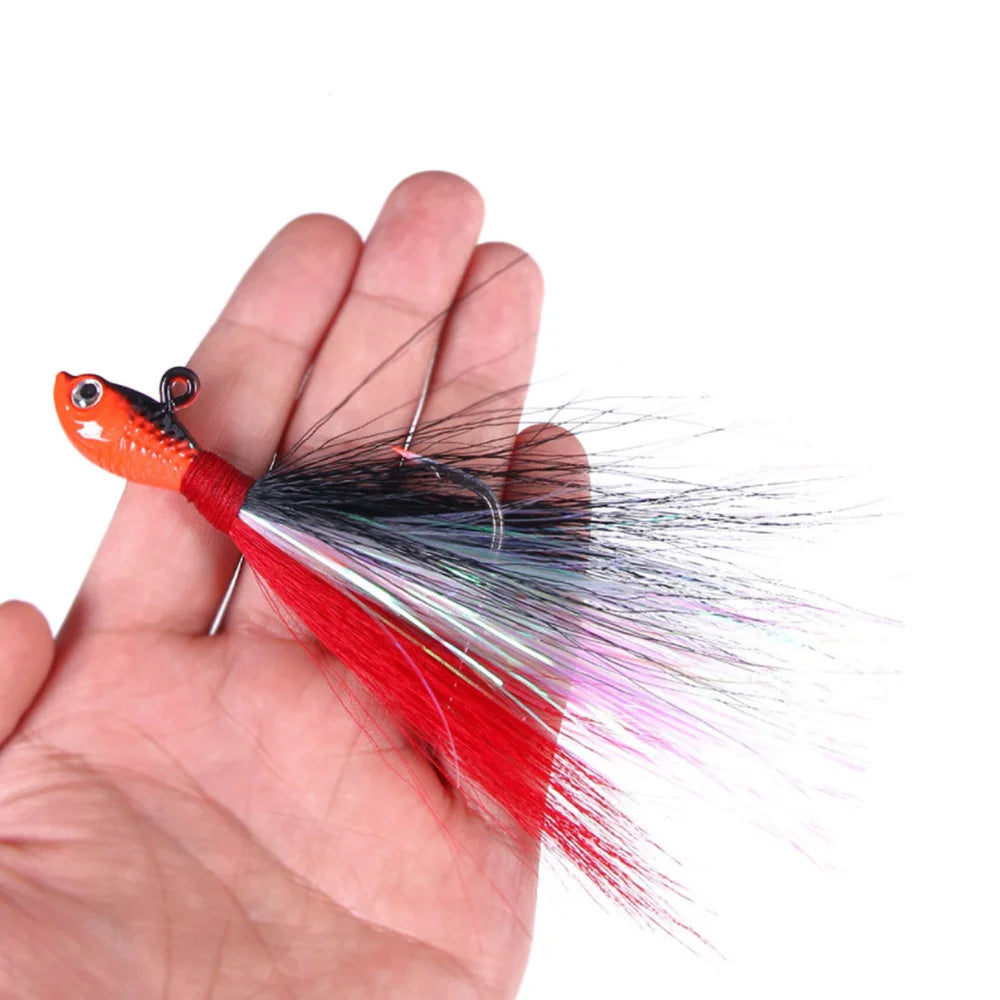 Leurre Bucktail avec Hameçon – L’Appât Idéal pour la Pêche au Thon