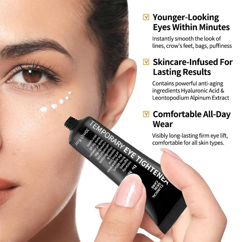 Crème contour des yeux anti-cernes, raffermissante instantanée, anti-rides