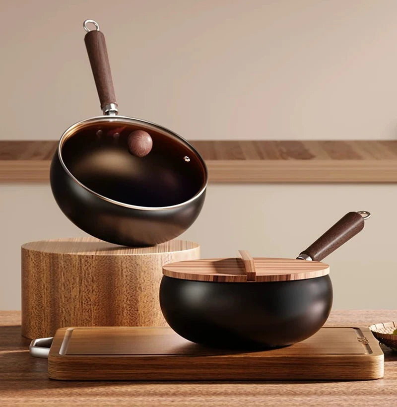 Casserole Artisan de la fonte non émaillée