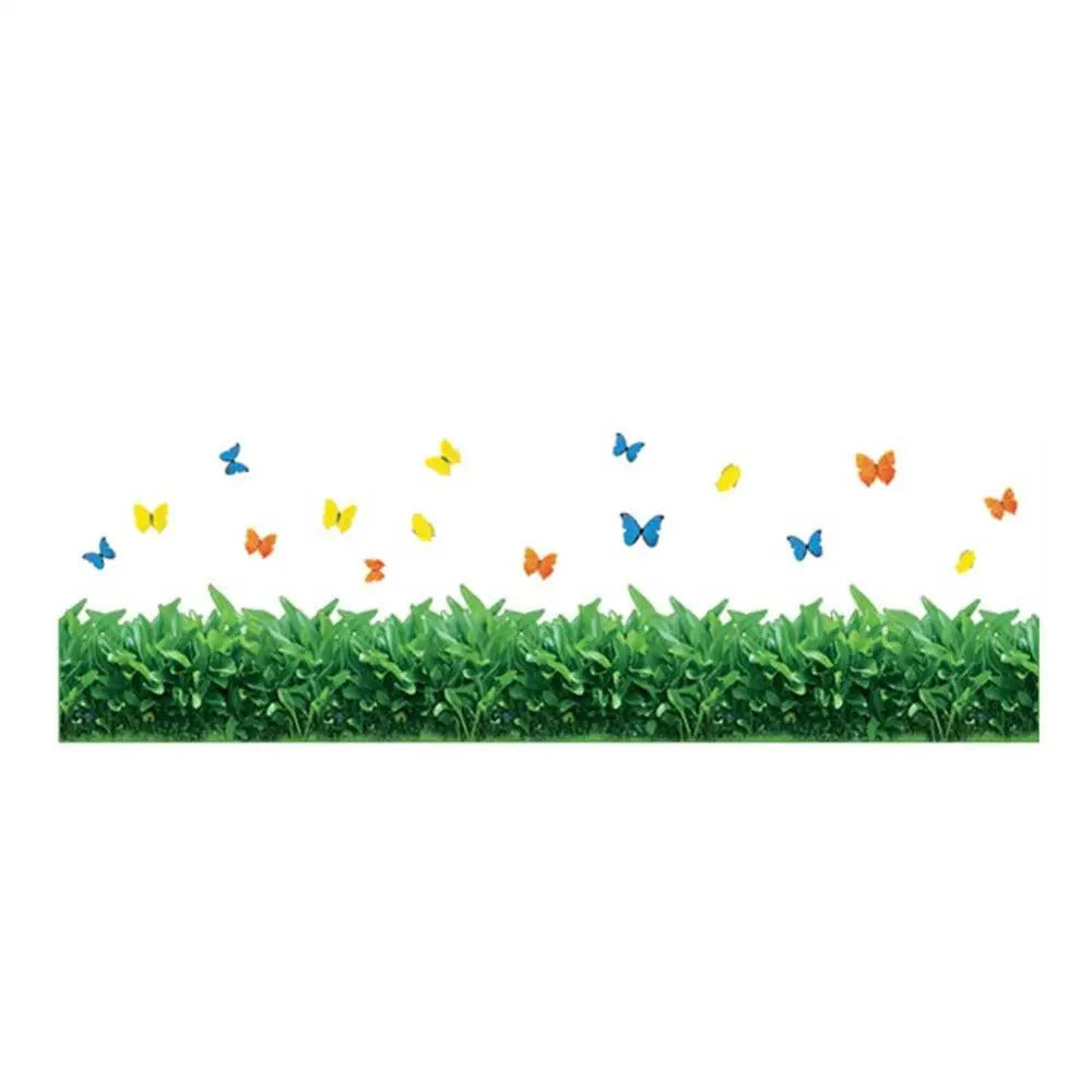 Sticker Mural 3D d'Herbes Vivantes