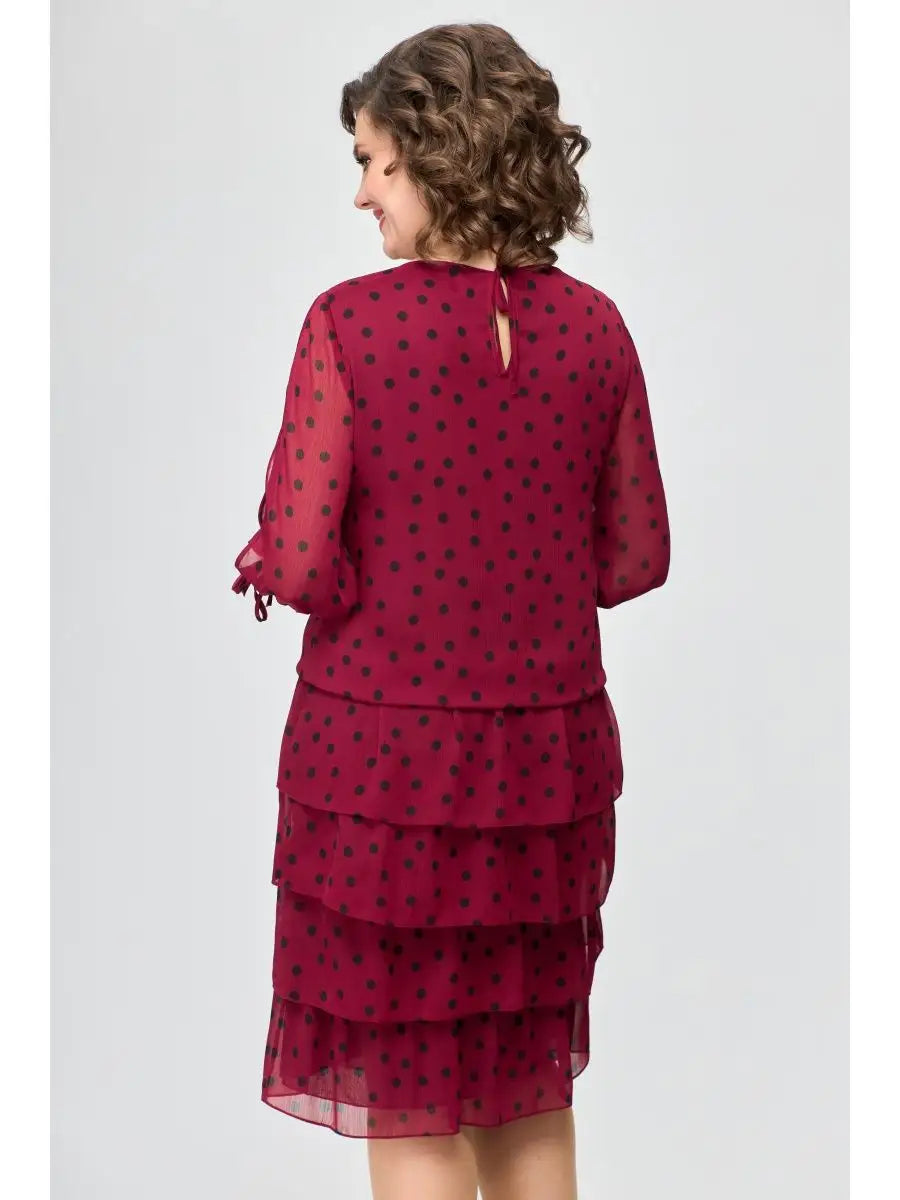 🌸Robe de fête en mousseline jusqu'aux genoux
