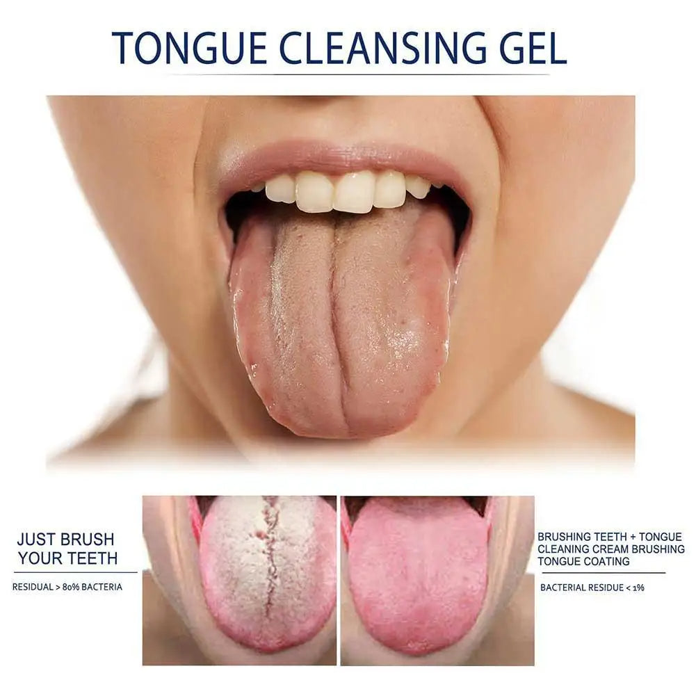 Gel Nettoyant pour la Langue avec Brosse