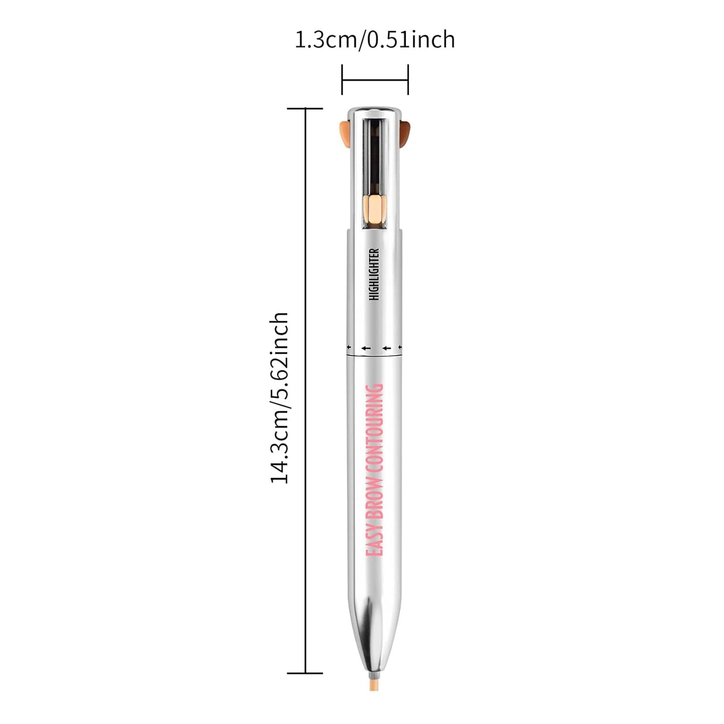 Stylo contour des sourcils et surligneur 4 en 1