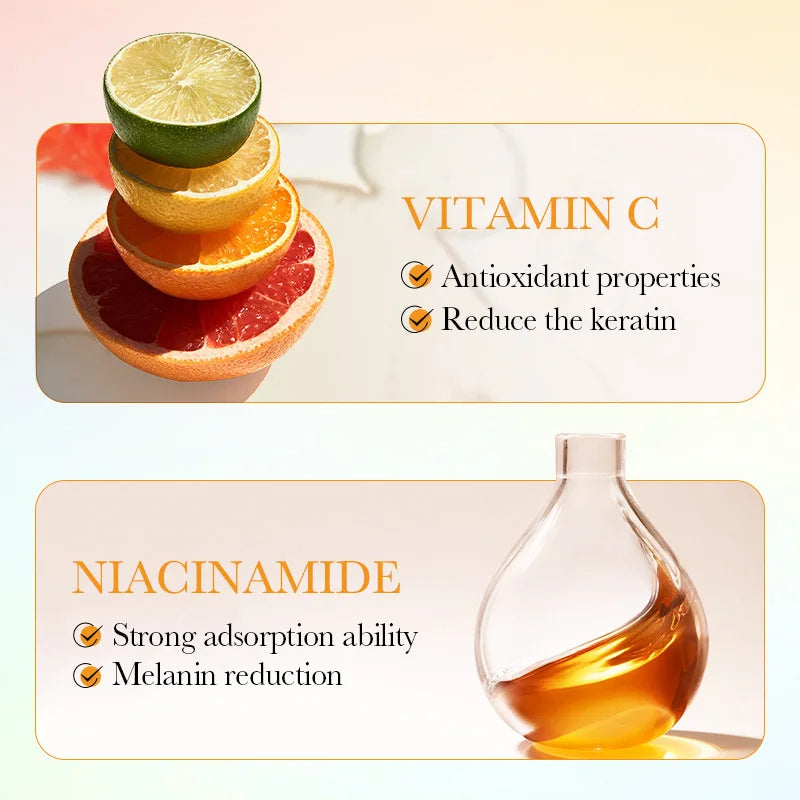 Vitamine C Acide salicylique Tablette de coton blanchissant et apaisant Masque facial hydratant et réparateur