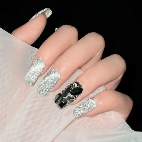 Vernis à Ongles Gel Magnétique avec Paillettes Réfléchissantes.