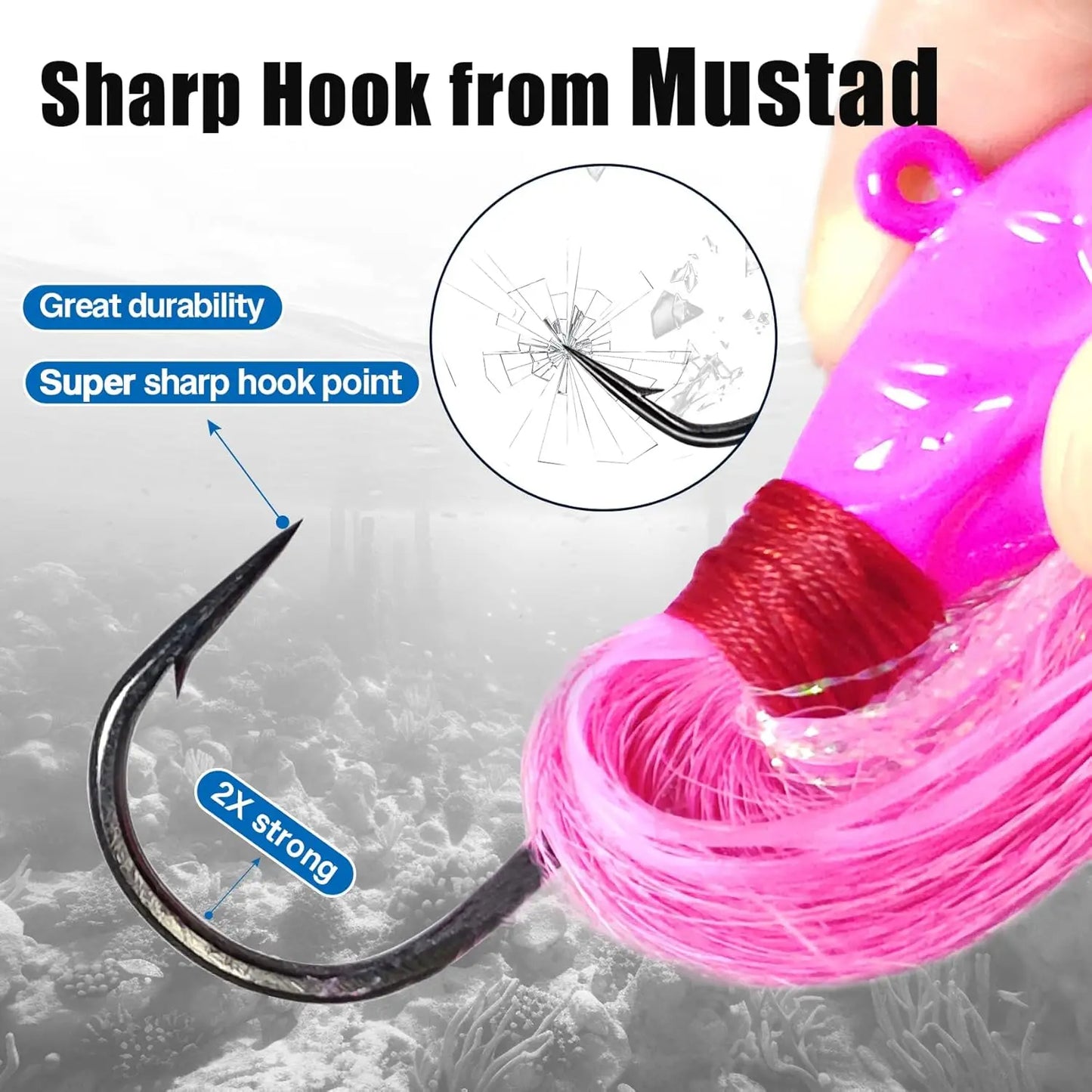 Leurre Bucktail avec Hameçon – L’Appât Idéal pour la Pêche au Thon