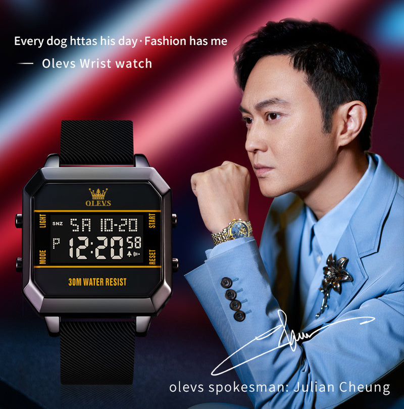 Montre Électronique Multifonctionnelle pour Homme