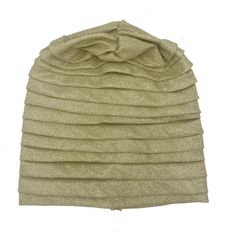 Turban Plissé à Paillettes