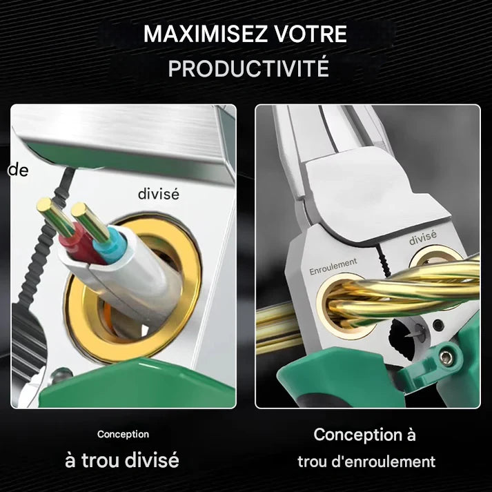 🔥Ciseaux à dénuder multifonctions 8 en 1 avec test électrique
