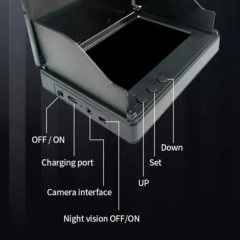 Détecteur de profondeur de poisson portable avec vision nocturne