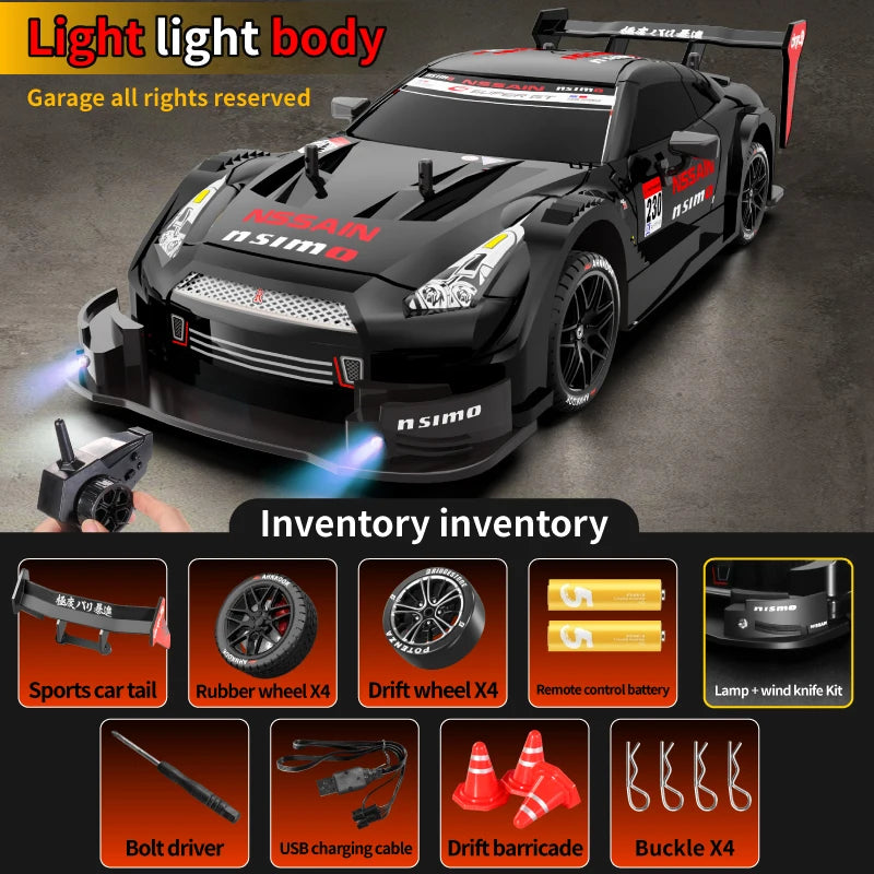 Voiture RC Chengji GTR Drift à l'échelle 1:16