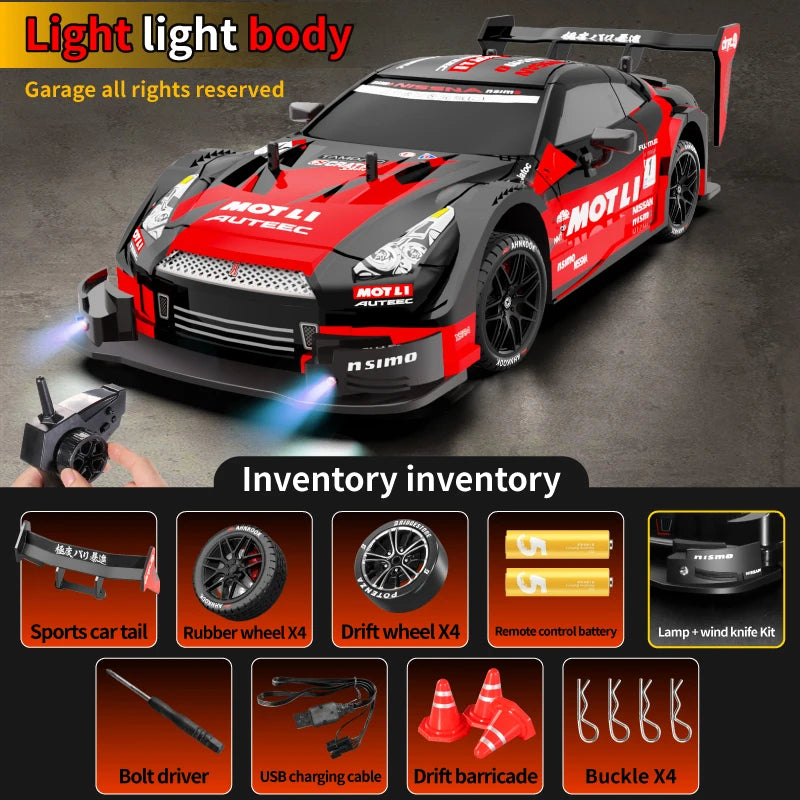 Voiture RC Chengji GTR Drift à l'échelle 1:16