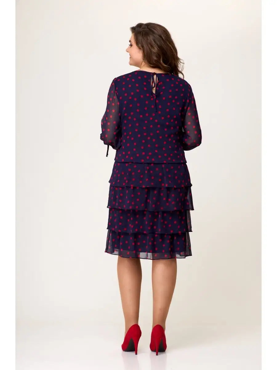 🌸Robe de fête en mousseline jusqu'aux genoux