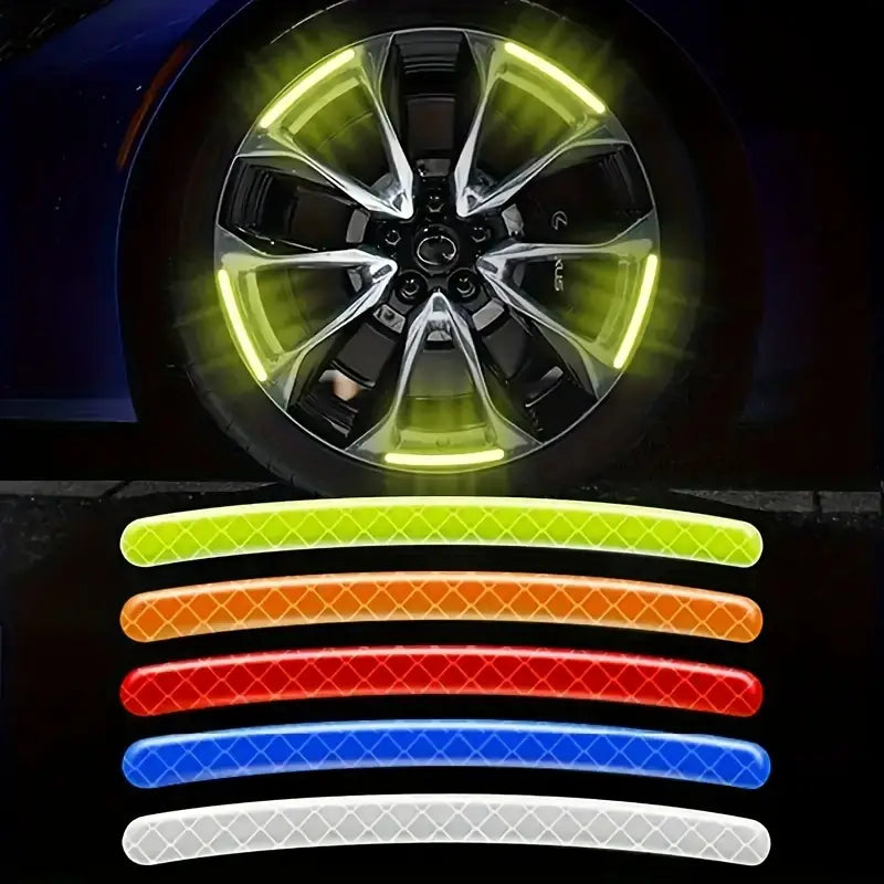 20 Autocollants lumineux pour jantes de pneu pour améliorer la sécurité