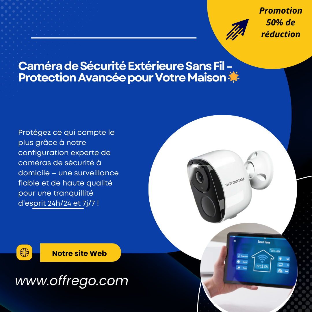 ✨Caméra de Sécurité Extérieure ✨