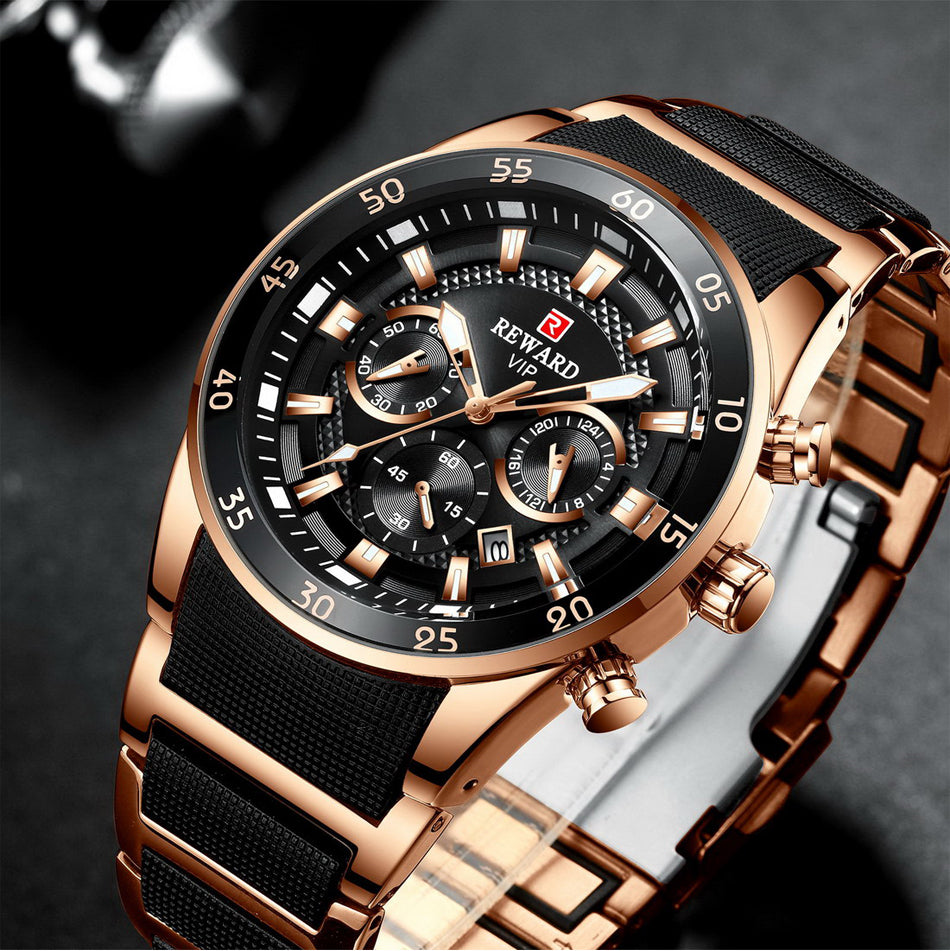 ⌚ Montre Chronographe Multifonction – Élégance, Puissance et Précision