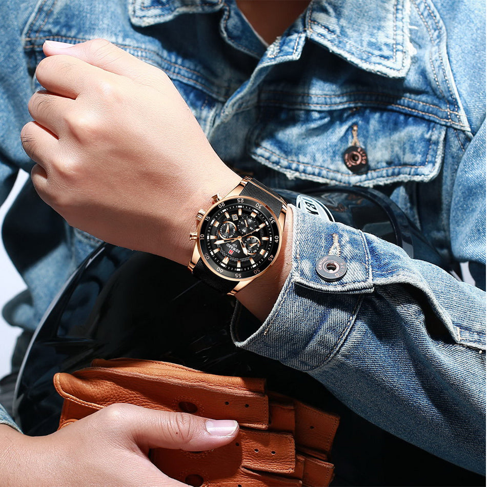 ⌚ Montre Chronographe Multifonction – Élégance, Puissance et Précision