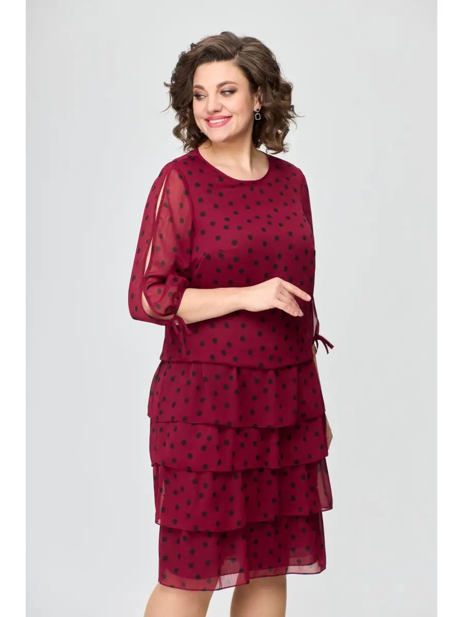 🌸Robe de fête en mousseline jusqu'aux genoux