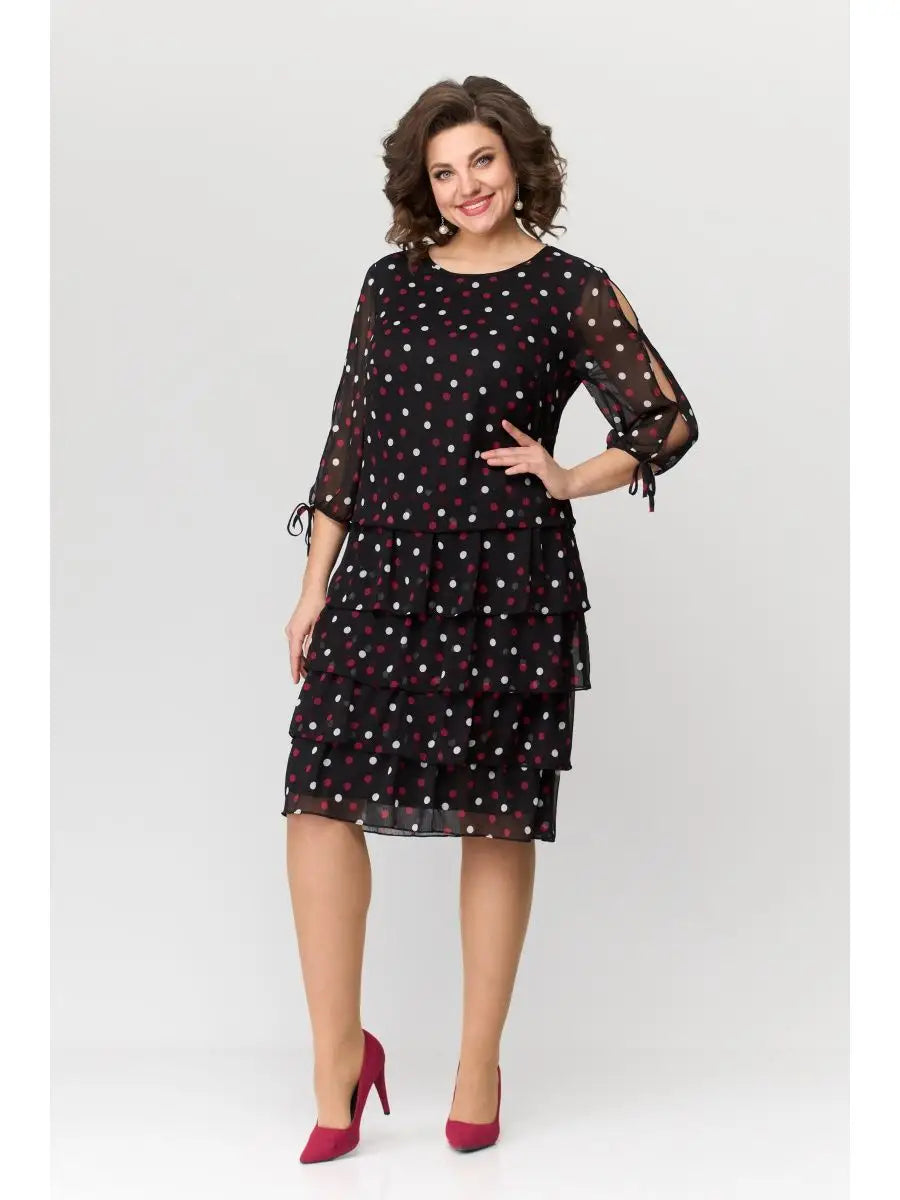 🌸Robe de fête en mousseline jusqu'aux genoux