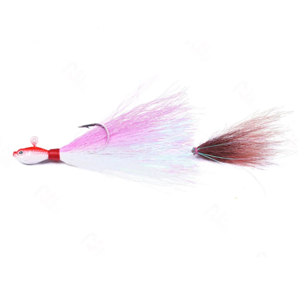 Leurre Bucktail avec Hameçon – L’Appât Idéal pour la Pêche au Thon