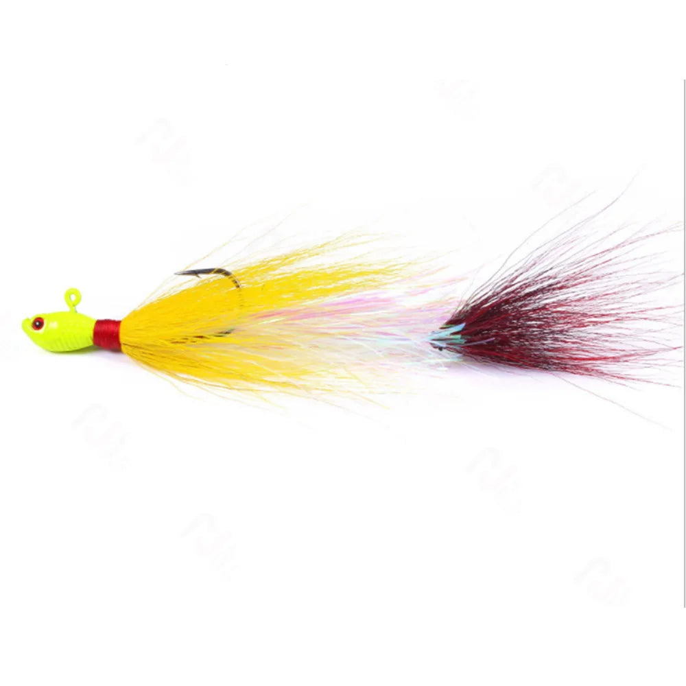 Leurre Bucktail avec Hameçon – L’Appât Idéal pour la Pêche au Thon