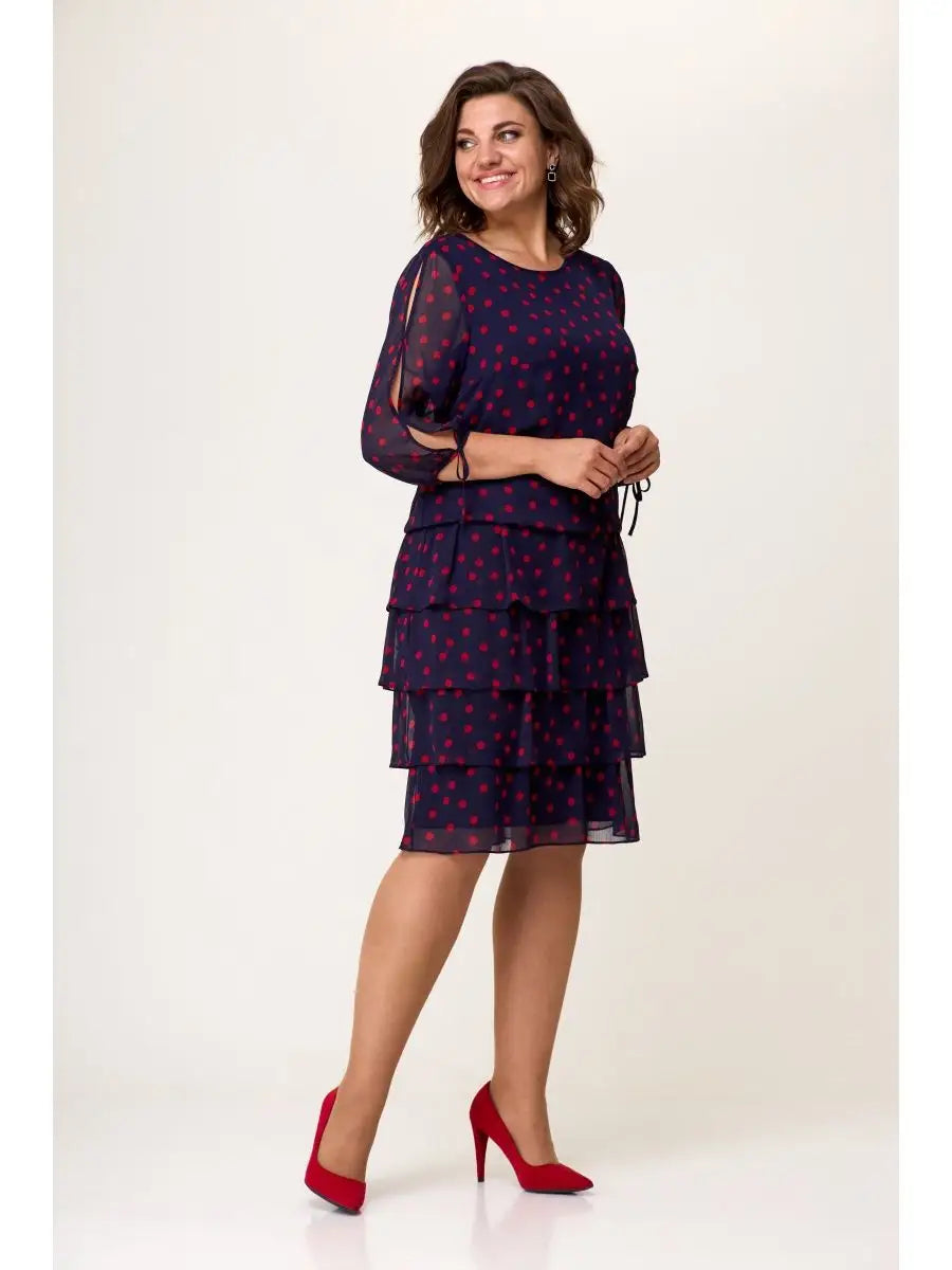 🌸Robe de fête en mousseline jusqu'aux genoux