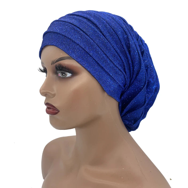 Turban Plissé à Paillettes