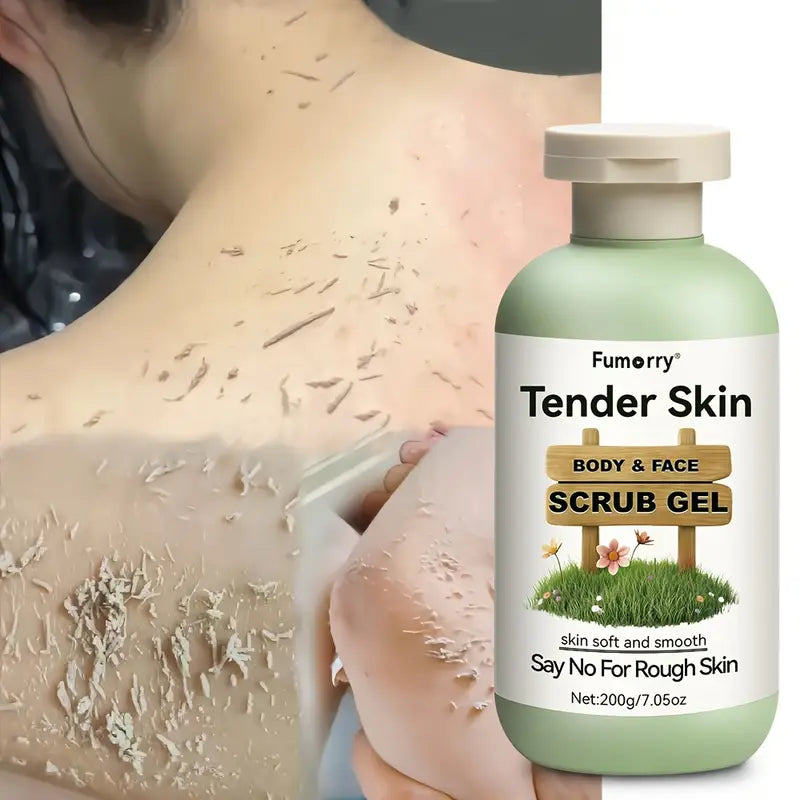 Gel exfoliant doux nettoyant et adoucissant en profondeur