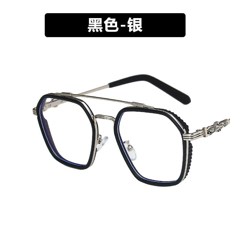 Lunettes carrées rétro anti-lumière bleue
