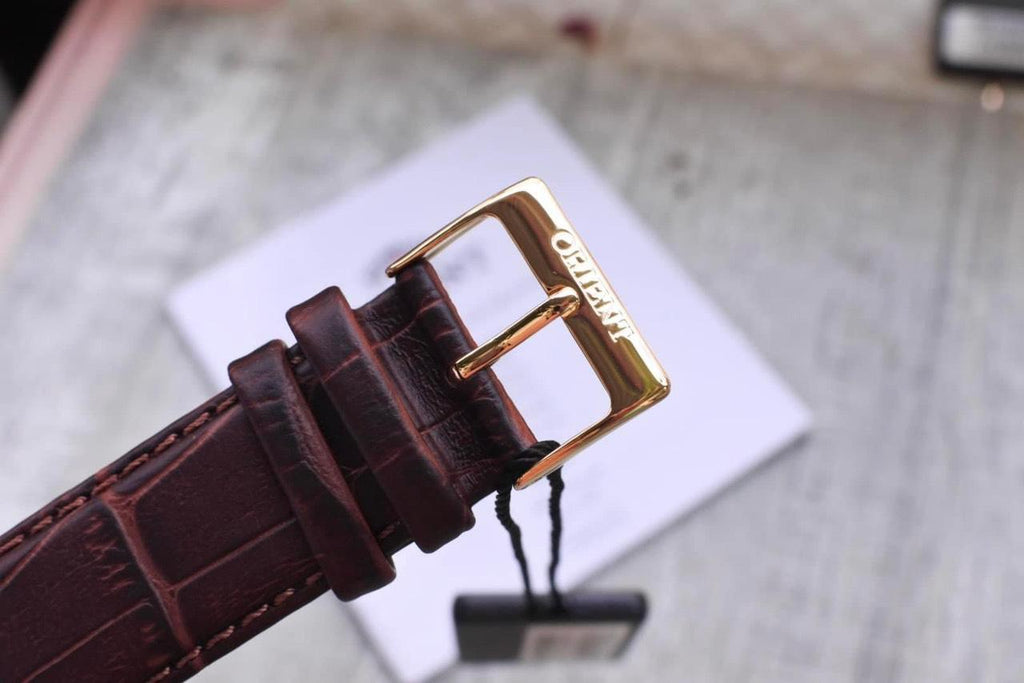 Montre Orient Classic Automatique Analogique pour Homme Cadran Marron