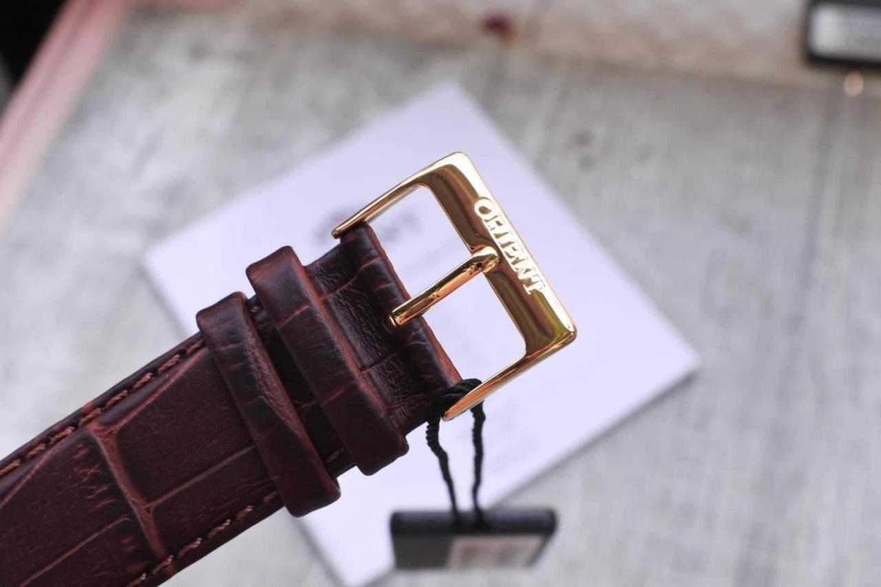 Montre Orient Classic Automatique Analogique pour Homme Cadran Marron