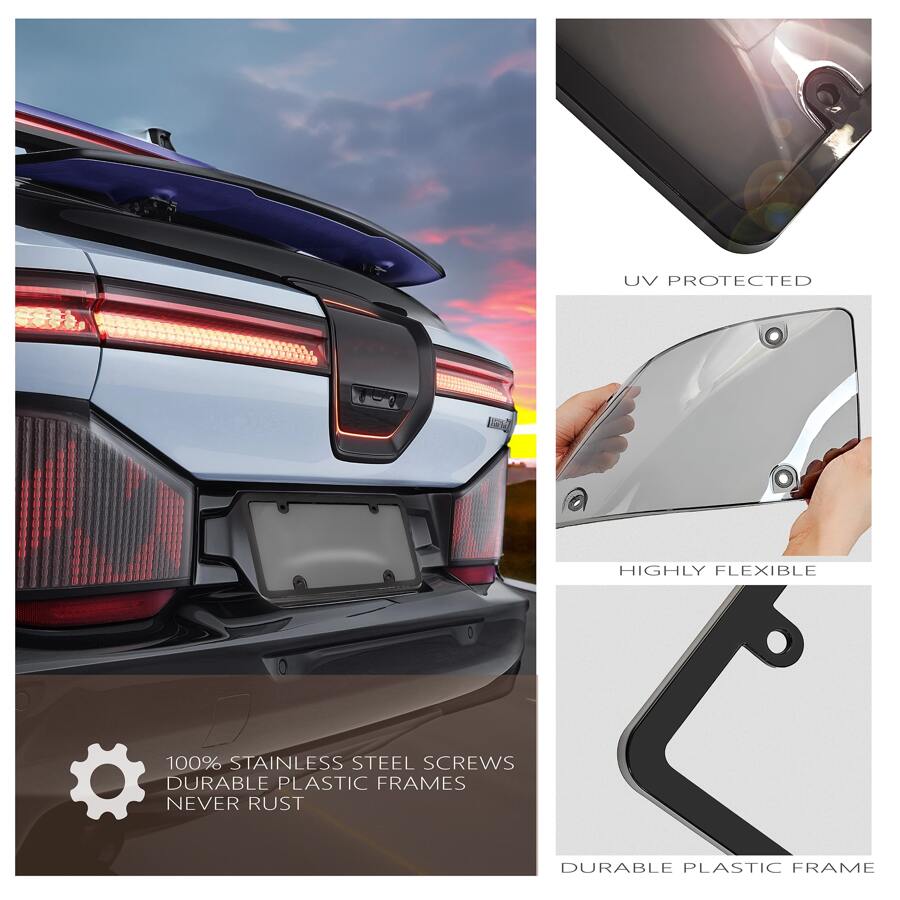 Cache de plaque d'immatriculation pour véhicules