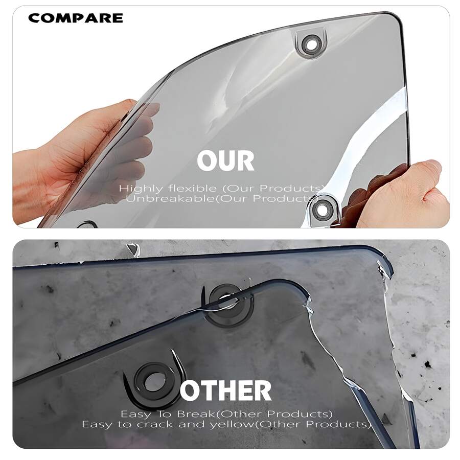 Cache de plaque d'immatriculation pour véhicules