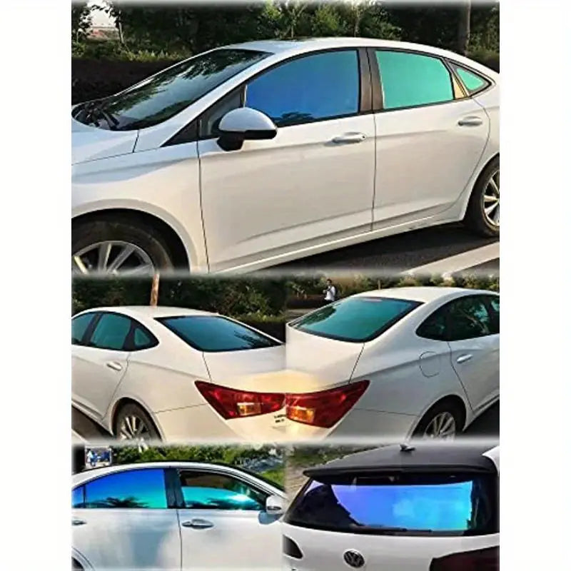 Film de Fenêtre de Voiture Bleu