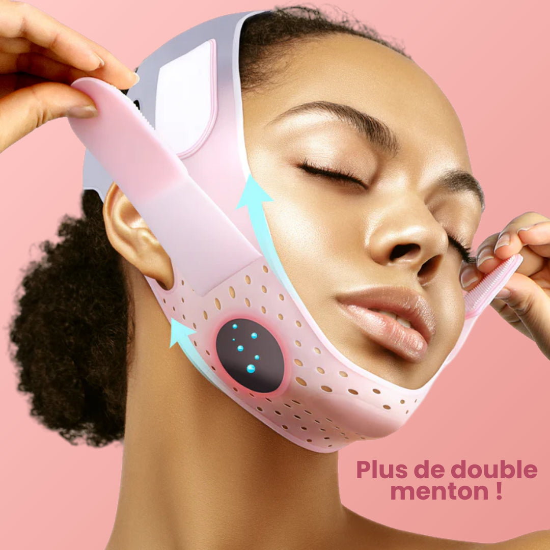 Ruban Réducteur Double Menton V-Ligne en Silicone