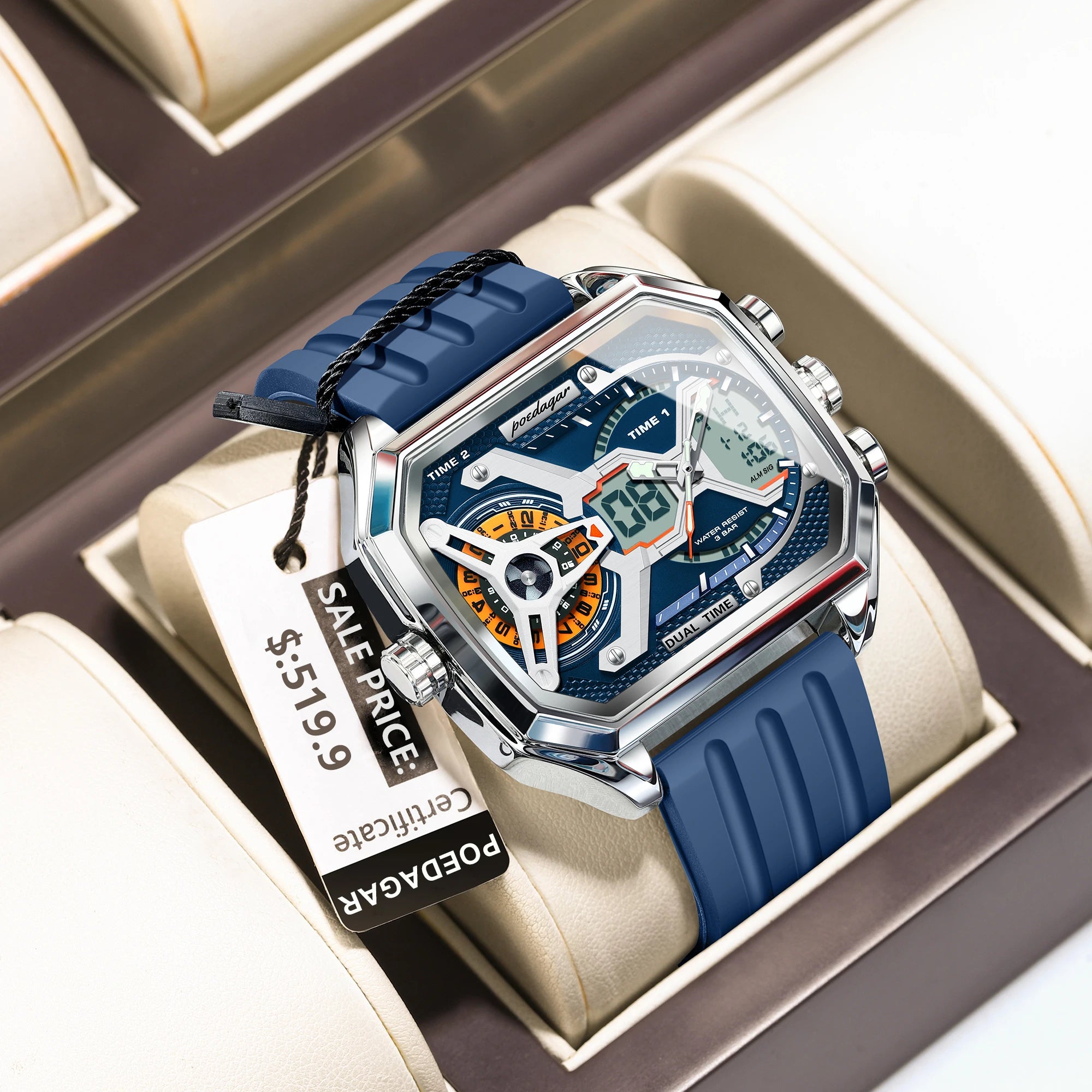 POEDAGAR E106 – ⌚Montre pour Homme