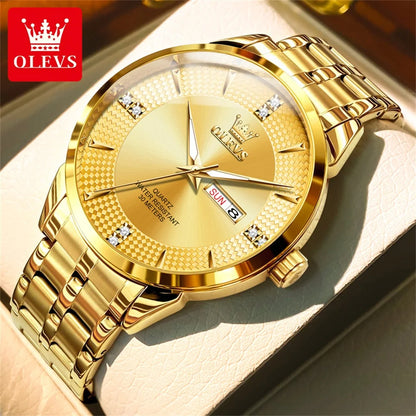 OLEVS  Montres  originale pour hommes Montre-bracelet à diamants