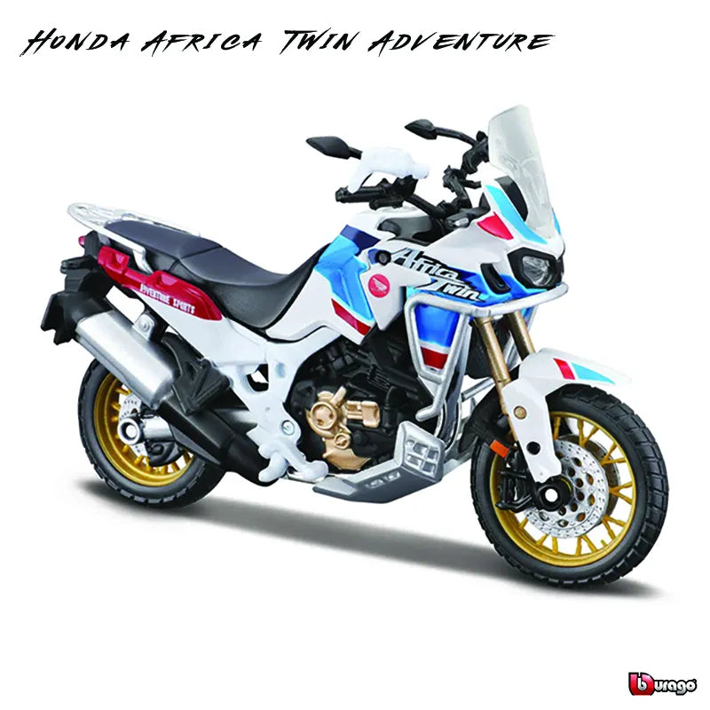 moto en alliage de Simulation 1:18, Honda Africa Twin Adventure, modèle