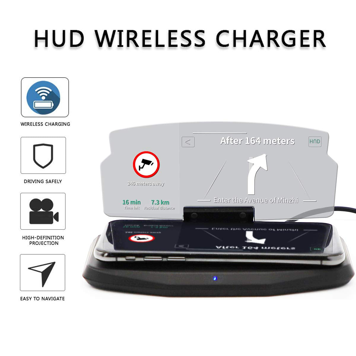 LE MEILLEUR AFFICHAGE TÊTE HAUTE +🔋CHARGEUR SANS FIL