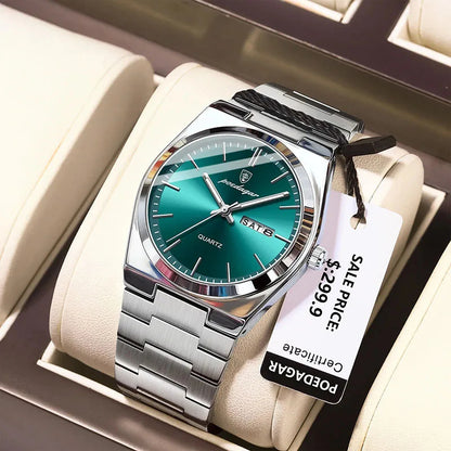 Montre de luxe en acier inoxydable pour homme