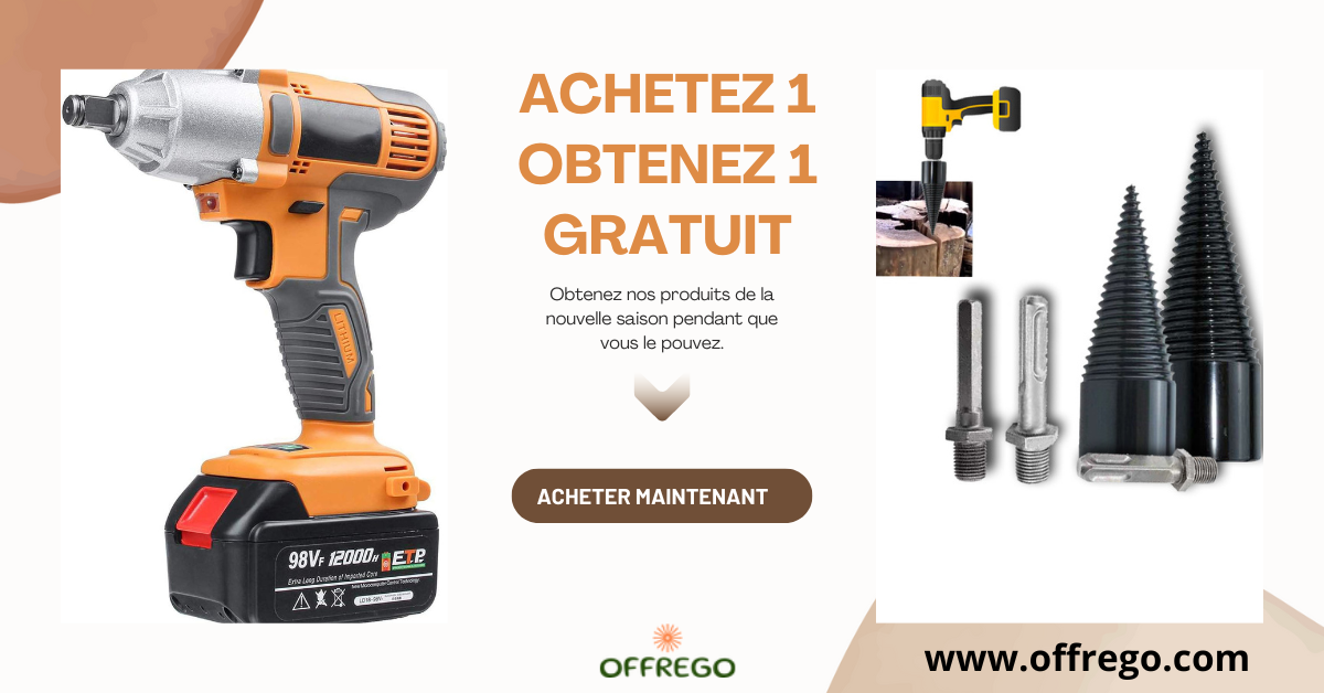 Duo d'Outils de Puissance : Clé à Chocs Sans Fil & Perceuse à Bois