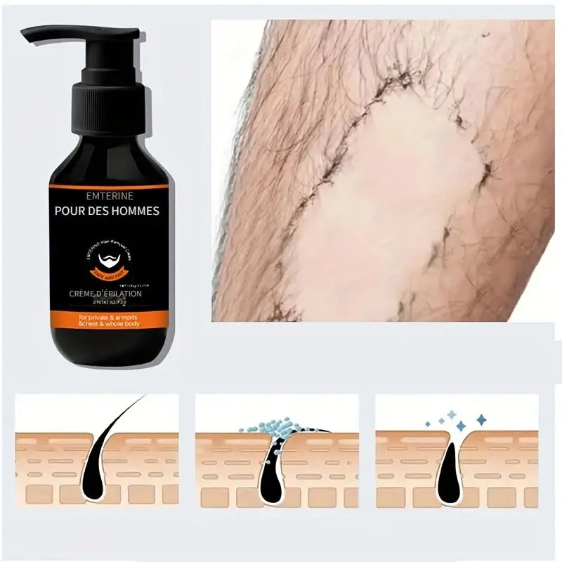 Crème Épilatoire EMTERINE pour Hommes