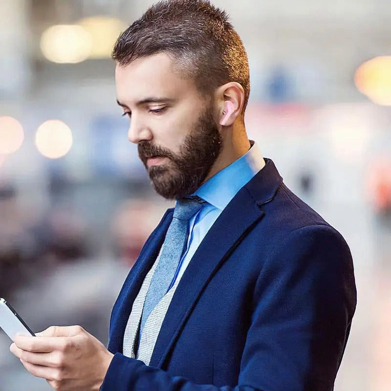 Crystal Pods-Écouteurs sans fil étanches à LED