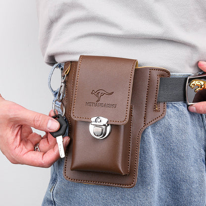 Porte-cartes de couleur unie pour homme, sac de téléphone portable, porte-monnaie de rue